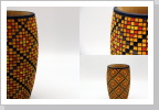 Birkenvase : Breite ca. 12 cm Höhe ca. 20 cm